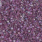 DB056- 11/0 Magenta Lined Crystal AB Delica Beads