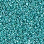 DB166- 11/0 Opaque Turquoise AB Delica Beads (10 Gm, 50 Gm, 250 Gm)