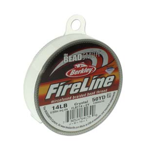 14 Lb. Crystal White Fireline 50 Yard Roll (5 Pcs)