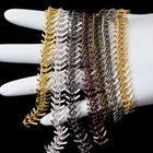 Special Bulk Matte Gold 9mm Fish Bone Chain (82 Ft) CC93