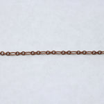 Antique Copper, 2mm Rings & 4mm Ovals Chain CC147
