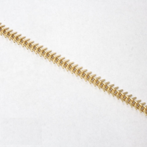 Special Bulk Matte Gold 9mm Fish Bone Chain (82 Ft) CC93