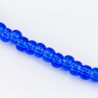 9/0 Transparent Sapphire Czech Seed Bead (1/2 Kilo) Preciosa #30050