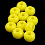 9/0 Opaque Yellow Czech Seed Bead (1/2 Kilo) Preciosa #83110