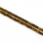 11/0 Black Lined Topaz Czech Seed Bead (1/2 Kilo) Preciosa #10054