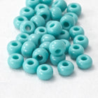 9/0 Opaque Green Turquoise Czech Seed Bead (1/2 Kilo) Preciosa #63130
