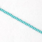 9/0 Opaque Green Turquoise Czech Seed Bead (1/2 Kilo) Preciosa #63130