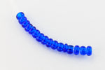 9/0 Transparent Capri Blue Czech Seed Bead (1/2 Kilo) Preciosa #60300