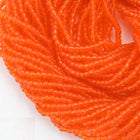 9/0 Transparent Dark Orange Czech Seed Bead (1/2 Kilo) Preciosa #90030