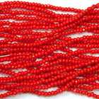 15/0 Opaque Chinese Red Charlotte Cut Czech Seed Bead (1/2 Kilo) Preciosa #93170