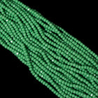 15/0 Opaque Leaf Green Charlotte Cut Czech Seed Bead (1/2 Kilo) Preciosa #53250