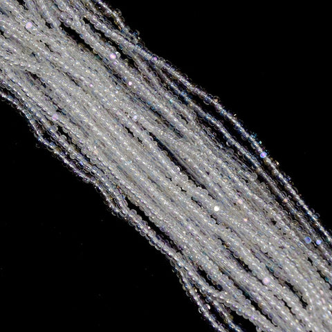 15/0 Crystal AB Charlotte Cut Czech Seed Bead (1/2 Kilo) Preciosa #58205