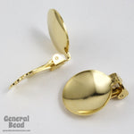 13mm Gold Dapped Ear Clip #EFA064-General Bead
