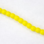 3mm Opaque Yellow Druk Bead (1200 Pcs) #GAA058