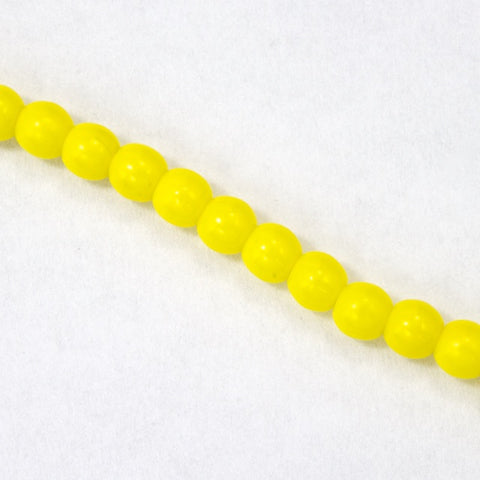 3mm Opaque Yellow Druk Bead (1200 Pcs) #GAA058