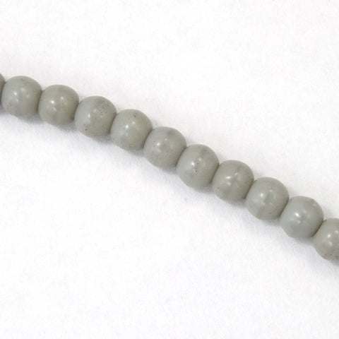 3mm Opaque Gray Druk Bead (1200 Pcs) #GAA047