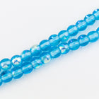 8mm Transparent Aqua AB Druk Bead (300 Pcs) #GAF121