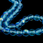 8mm Transparent Aqua AB Druk Bead (300 Pcs) #GAF121