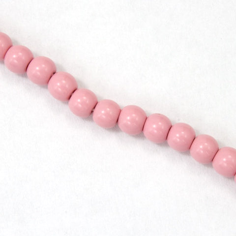 12mm Opaque Pink Druk Bead (300 Pcs) #GAH045