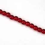 3mm Transparent Ruby Druk Bead (1200 Pcs) #GAA031