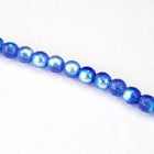 8mm Transparent Sapphire AB Druk Bead (300 Pcs) #GAF132