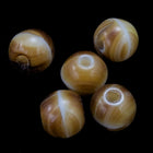 3mm Agate Brown Druk Bead (1200 Pcs) #GAA062