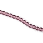 3mm Transparent Amethyst Druk Bead (1200 Pcs) #GAA009
