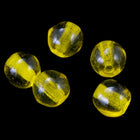 10mm Transparent Yellow Druk Bead (300 Pcs) #GAG003