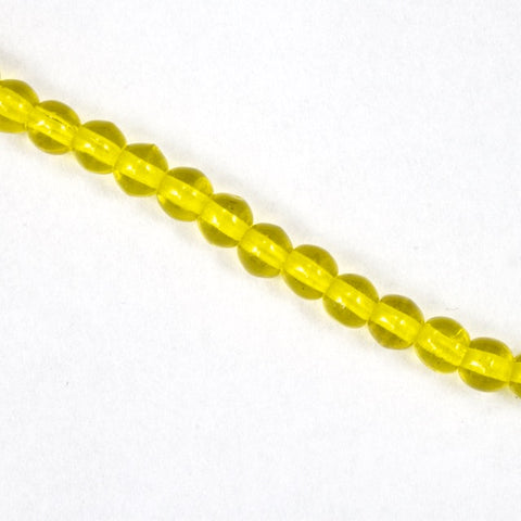 10mm Transparent Yellow Druk Bead (300 Pcs) #GAG003