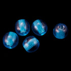10mm Transparent Capri Blue Druk Bead (300 Pcs) #GAG082