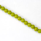 10mm Opaque Moss Green Druk Bead (300 Pcs) #GAG046