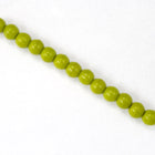 12mm Opaque Moss Green Druk Bead (300 Pcs) #GAH041