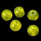 14mm Opal Yellow Druk Bead (300 Pcs) #GAJ075