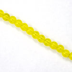 14mm Opal Yellow Druk Bead (300 Pcs) #GAJ075