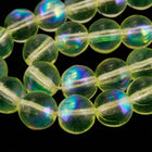 8mm Transparent Jonquil AB Druk Bead (300 Pcs) #GAF124