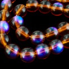 8mm Transparent Dark Goldenrod AB Druk Bead (300 Pcs) #GAF134