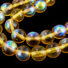 8mm Transparent Topaz AB Druk Bead (300 Pcs) #GAF135
