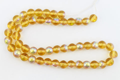 8mm Transparent Topaz AB Druk Bead (300 Pcs) #GAF135