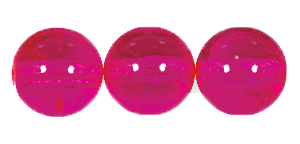 3mm Transparent Hot Pink Druk Bead (1200 Pcs) #GAA020