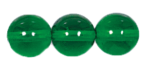 14mm Transparent Kelly Green Druk Bead (300 Pcs) #GAJ056