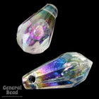 12mm Crystal AB Faceted Teardrop Bead (50 Pcs) #3628