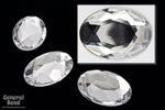 18mm x 25mm Faceted Crystal Oval Rhinestone (6 Pcs) #3838