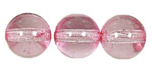 3mm Transparent True Pink Druk Bead (1200 Pcs) #GAA036