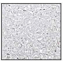 32/0 Transparent Crystal Czech Seed Bead (1/4 Kilo) Preciosa #00050