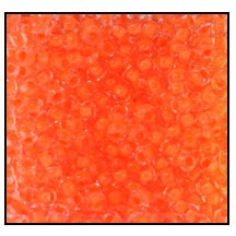 10/0 Neon Orange Lined Czech Seed Bead (1/4 Kilo) Preciosa #08789