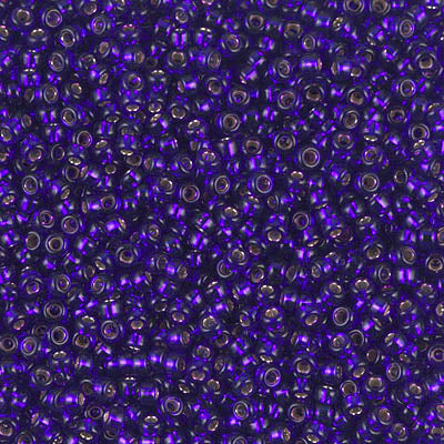 11/0 Dyed Silver Lined Dark Violet Miyuki Seed Bead (250 Gm) #1427