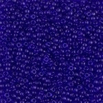 11/0 Semi-Frosted Transparent Cobalt Miyuki Seed Bead (250 Gm) #151SF