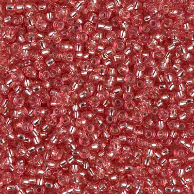 11/0 Dyed Silver Lined Dark Coral Miyuki Seed Bead (250 Gm) #1660