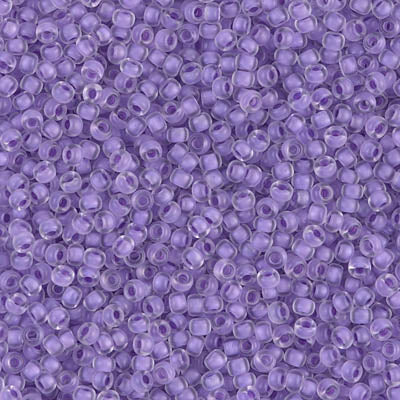 11/0 Semi-Frosted Lilac Lined Crystal Miyuki Seed Bead (250 Gm) #1924
