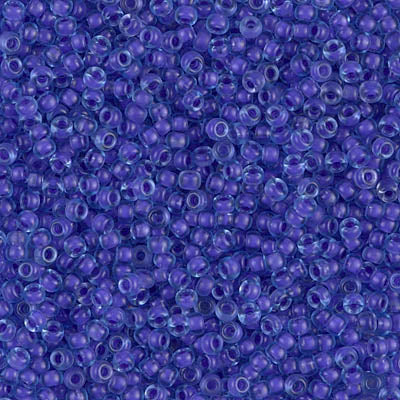 11/0 Semi-Frosted Violet Lined Light Sapphire Miyuki Seed Bead (250 Gm) #1930